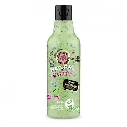 Gel de dus Skin Super Good Cucumber and Basil Seeds 250 ml